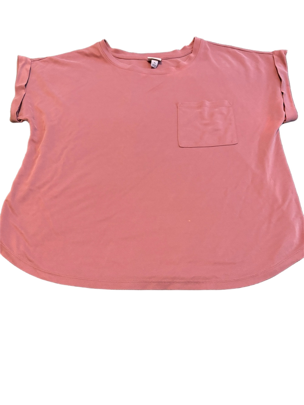 A New Day Basic Short Sleeve Tee Mauve XL